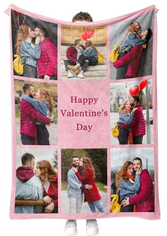 Print Maniacs Personalised Photo Blanket for Adults, Custom Blanket with Photos, Soft Fleece Picture Blanket, Customised Blankets for Women, Men, and Kids, Thoughtful Christmas and Birthday Gifts