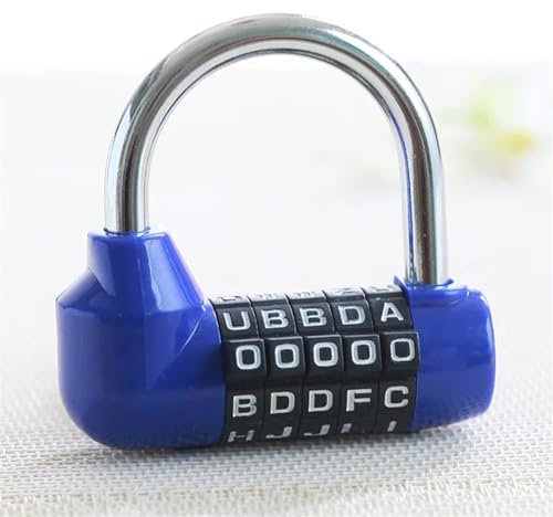Candado con código de 5 letras, candado con contraseña de 5 dígitos, candado de combinación de arco ancho, candado de seguridad for viajes, 1 unidad(Number)