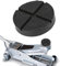Wagenheber Gummiauflage, Auto Wagenheberauflagen mit Rillen, Universelle Gummipuffer für Fahrzeugheber, Wagenheber Pad Adapter für Wagenheber Rangierwagenheber Unterstellbock Gummiklotz Gummiblock
