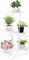 M.J COMFY-LIFE 5 Tier Plant Stand Flower Pot Shelf Rack Holder Garden Christmas Home Décor (White)