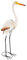 matrasa Storch aus Metall - Vogel Reiher Metallvogel - Dekofigur & Vogelscheuche 87 cm