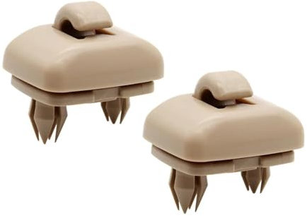 Robusto gancio a clip per aletta parasole 2 pezzi clip per visiera parasole per Au&di -A4 Allroad 2010-2016 gancio clip staffa visiera parasole interna(Beige)