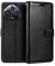 Shantime Étui Cuir Compatible avec TCL 60 5G, Design Affaires Rabat Magnétique avec 3 Fentes Cartes, Photo et Poche Cachée(Noir)