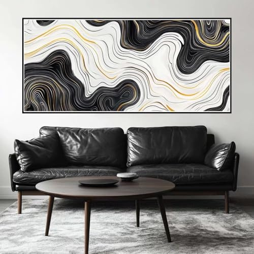Malen Nach Zahlen Vintage Malen Nach Zahlen Erwachsene Linie, 190 X 95 cm XXL Groß Acrylfarben Ölgemälde, DIY Malen Nach Zahlen Kinder Anfänger Paint by Numbers Set für Wand Dekor (Ohne Rahmen) -H811
