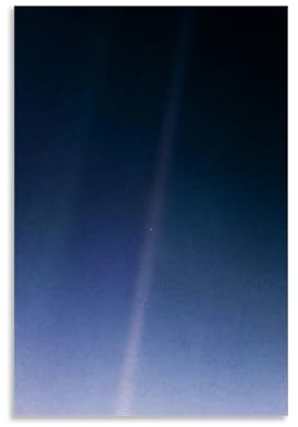 Pale Blue Dot Voyager 1 Weltraum-Poster Büro-Raum-Dekor Kosmischer Sternenhimmel Wandkunst-Poster für Wanddekoration 60x90cm(24x36inch)