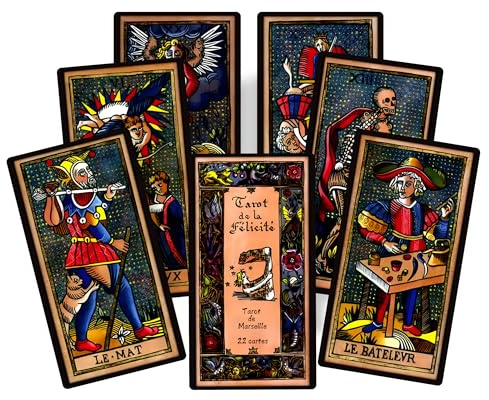 Tarot de la Félicité - Baraja de tarot de arcanos mayores de Marsella (22 cartas)