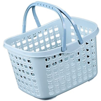 ZDAGELD Panier de Pique-nique Portable, Panier à Main en Plastique, Grande capacité, Support Stable, à Bière pour Fêtes en Plein Air, Camping avec Casier à Vin, Porte-bière,