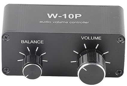 Fafeicy Controller Volume Audio Stereo, Lega di Alluminio, Suono Migliorato, Mini Regolatore Volume Lossless per DVD e Computer