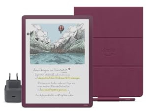 Amazon Kindle Scribe Colorsoft 64 Go (Figue) + Stylet Premium + Étui en cuir premium (Figue) + USB-C Chargeur
