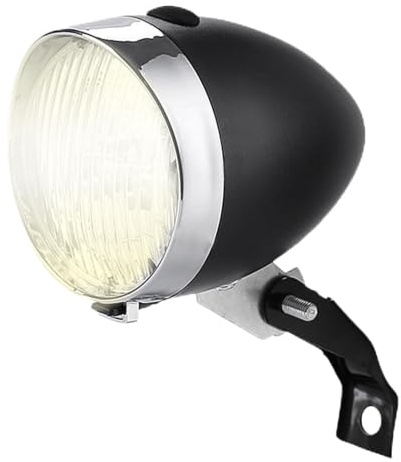 Fahrrad-Vorderlicht, Retro-Scheinwerfer mit 3 LEDs, wasserdicht, Fahrradlampe, Nachtsicherheitszubehör für Herren, Damen, Kinder, geeignet für Radsport, Straße, Berg, Scooter, Outdoor, Schwarz ,