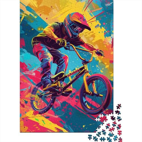 bmx jigsaw puzzle 1000 piece jigsaw puzzle paper adult street art wall art decor