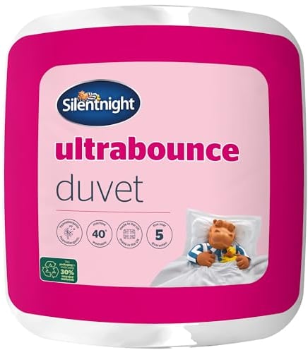 Silentnight Ultrabounce 13.5 Tog Double Duvet - Thick Warm Winter Duvet Quilt Hypoallergenic and Machine Washable - Double Bed, White