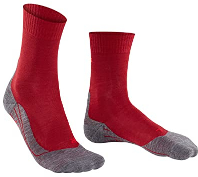 FALKE Damen Wandersocken TK5 Wander, Wolle, 1 Paar, Rot (Ruby 8830), 41-42