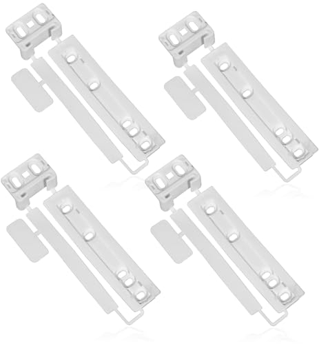 Spares2go Door Plastic Mounting Bracket Fixing Slide Kit Compatible with De Dietrich Integrated Fridge Freezer/Refrigerator