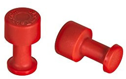 TUBOFLEX PDR - Ventosa para eliminar abolladuras, PDR PAINTLESS Dent-Storm TABS- 10 mm - Paquete de 5 unidades - Rojo o negro (rojo)
