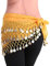 YiLang Orientaler Tanzgürtel für Damen und Mädchen, Bauchtanz, Seide, Schal mit Pailletten, Kostüm, gelb, One Size
