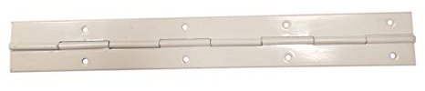 240mm Continuous Metal Piano Hinge White Colour