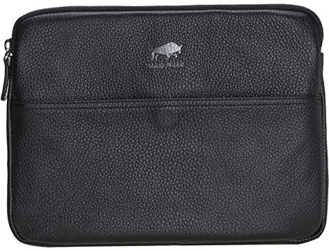 Solo Pelle Ledertasche für das Apple iPad Pro 10,2 Zoll / 10,5 & 11 Zoll und auch 9,7 Zoll Lederhülle Case Hülle aus echtem Leder in Schwarz