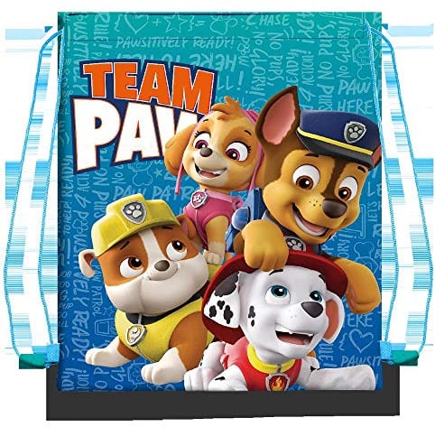 Paw Patrol Turnbeutel mit Kordelzug, 40 x 30 cm, Mehrfarbig