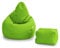 Loft 25 Sitzsack Spielerstuhl | Sitz Sitzsack für den Innenbereich des Wohnzimmers im Freien | Wasserbeständig | Ergonomisches Design zur Körperunterstützung (Kalk, Sitzsack Set)