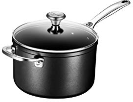 Le Creuset Toughened PRO 4 qt. Cazo con tapa de cristal antiadherente, color gris