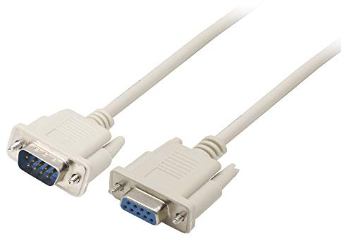PNGKNYOCN Cavo seriale RS232 , Cavo di prolunga dritto DB9 da 9 pin maschio a femmina per computer, stampanti, scanner (8,5 FT)
