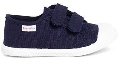 Pisamonas Zapatillas Niños Lona Cinta Adhesiva Talla 27 Color Azul Oscuro