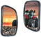 2 specchietti laterali per camion, autobus, universali, 22 x 17 cm