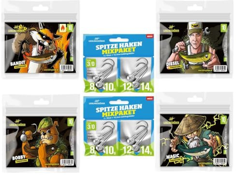 Raubfisch Store - Lieblingsköder - 10 cm Sonderfarben-Set - 1