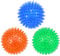 petizer Quietschendes Hundespielzeug, Kauspielzeug für Hunde, Stachelball, Wurfspielzeug für Welpen, Gummi, TPR, Kauspielzeug für Langeweile, Zahnreinigung für kleine und mittelgroße Hunde, 3 Stück