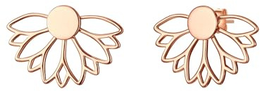 Glanzstücke München Damen Ohrringe 925/- Sterling Silber roségold | rosévergoldet 14 Karat, Ohrstecker, Lotusblüte, verschiedene Tragevarianten