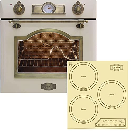 Set di cucina Kaiser forno da incasso elettrico Kaiser EH 6355 ElfEm+piano cottura a induzione Kaiser KCT 4795 FI ElfAD, da incasso, 3 zone di cottura, 45 cm