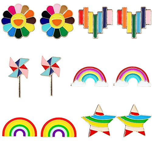 12 Pièces Broches Lesbienne, Broche Coeur Émail, Coloré Badge Corsage Broches, Broches De Broche Arc En Ciel pour Chandails, Écharpes, Robes, Costumes, Sacs à Dos Accessoires De D'Artisanat Bricolage