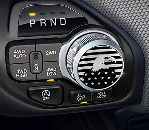 Dinosaurier Carving Auto Innenraum Aufkleber Edelstahl Kompatibel mit Ihrem Chrysler Pacifica, Chrysler 200/300, Dodge Durango, Voyager, Dodge Ram 1500 & 2500