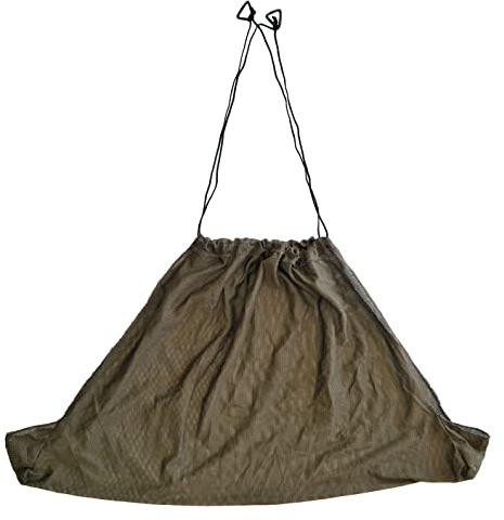 KingCarp - Fishing Weigh Sling Made From Soft Green Mesh Material - Dimensions 85cm x 48cm with Mesh Stink Carry Bag [27-00048]