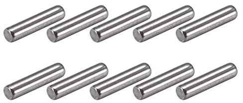 METALLIXITY Tassello Perno (3x10mm) 100Pz, 304 Acciaio Inox Scaffale Supporto Pioli Perno Fissaggio Elementi - per Metallo Dispositivi, Mobili Installazione, Industriale, Fai da Te