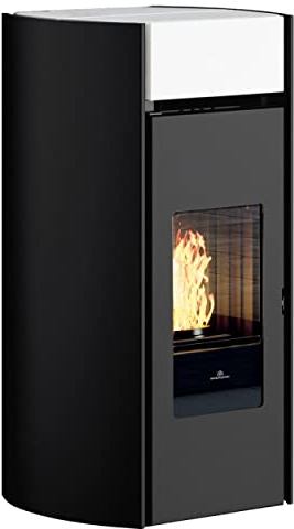 EdilKamin 814120_1 Myrna Plus Pelletofen Keramik Weiß/A+