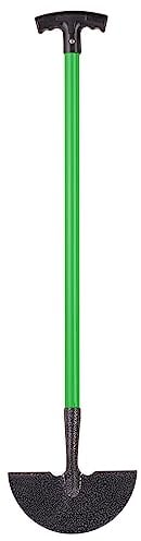 Jazooli Garden Tools | Carbon Steel Lawn Edging Border Cutter & Garden Edging Grass Cutter | Half Moon Lawn Edger & Edge Trimmer with Head Step | T Handle 91cm