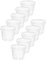 Garronda Pots Horticulture Ronds Transparents Pots pour Culture de Plants de Plantes et Fleurs GD-0024 (10 Pièces Transparent, ⌀ 9cm H 8,5cm)