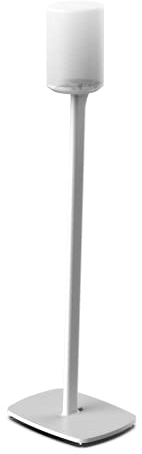 Flexson Floor Stand for Sonos ERA 100, Single pack in White for soft and hard floors + extension cable and cable management