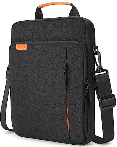 NIDOO iPad Tragetasche Tablet Umhängetasche für 12,9 Zoll iPad Pro 2018–2022/13 Zoll MacBook Pro / 13,6 Zoll MacBook Air/Microsoft Surface Pro X 9 8 7, Messenger Computer Sleeve Case für Galaxy Pro
