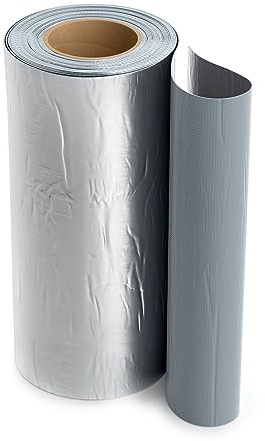 Isolbau Butyl Reparaturband - Aluminium, 300 mm x 10 m - Abdichtungsband für Dach, Loch, Rohr, Wohnmobile - Wasserdichter Schutz gegen Korrosion Witterung & UV-Bestrahlung - Selbstklebende Klebeband