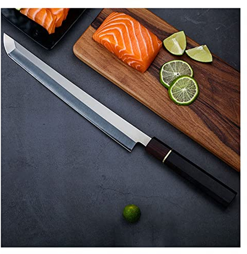 11 zoll Yanagiba Sashimi Messer 9cr18 Damaskus Stahl Schneiden Schinken Fileting Lachs Kleber Küchenmesser Achteckige Griff