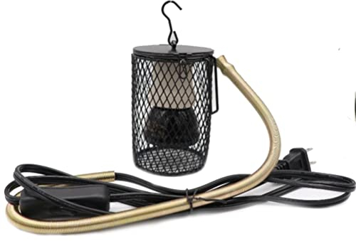 Abat-Jour en Céramique Infrarouge 50 W, Lampe Chauffante pour Tortues, Perroquets, Lézards, Oiseaux, Fournitures de Chauffage d'hiver, Chauffage Infrarouge Lointain, Grille (#2)