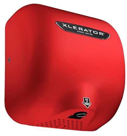 XLERATOR Excel Dryer Secador De Manos, Sin Contacto, Higiénico, Cubierta de Pintura Especial Personalizada, Seca las Manos Rápidamente en 8 Segundos, Velocidad, Sonido y Calor Ajustables