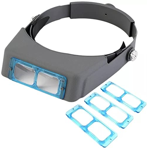 AJYBYUKJ Tragen Einer Brille, Vergrößerungsglas, Blick nach unten, Turban-Brille, Vergrößerungsglas, Reparieren eines Dreihandhelms, Vergrößerungsglas Beauty Comes