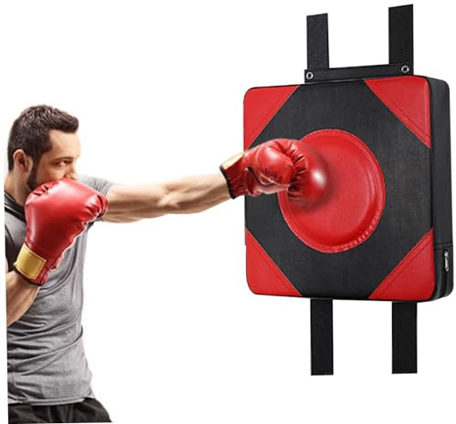 Almohadilla de puñetazo montada en laPared Ajustable, Cojín de perforación para Boxeo, Esteras de Pared de Boxeo (40x40x10 cm)
