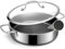 SNOWCLAD Saute Pan,Hybrid Non Stick 5 Quart Everyday pan,Chicken Fryer, PFOA Free Cookware,12 inch Deep Frying Pans with Lid,Dishwasher and Oven Safe,Works on Induction,Ceramic and Gas Cooktops