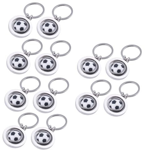 VANZACK 3 Sets 4 Stück Fußball Schlüsselanhänger Fußball Metall Schlüsselanhänger Für Modische Dekorative
