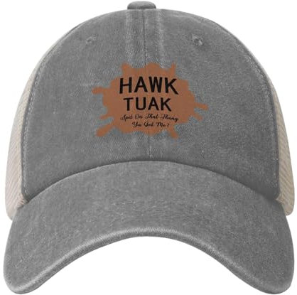 Hawks Tuah Hut Lustiger | Hawks Tuah Spit That Thang Trucker Cap | 2024 Neue Verstellbare That Girl Meme Baseballkappe | Hawks Tush Schirmmützen für Herren und Damen Accessoires